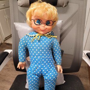 Vintage 1967 Mrs. Beasley*Restored to TALK!!*RARE Soft Hair*Red Tag*No Apron